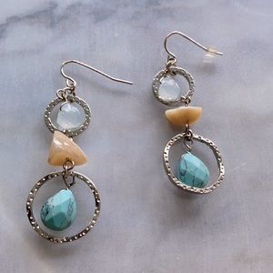 🆕 Lia Sophia Silver Boho Earrings..Fun in the Sun 🆕